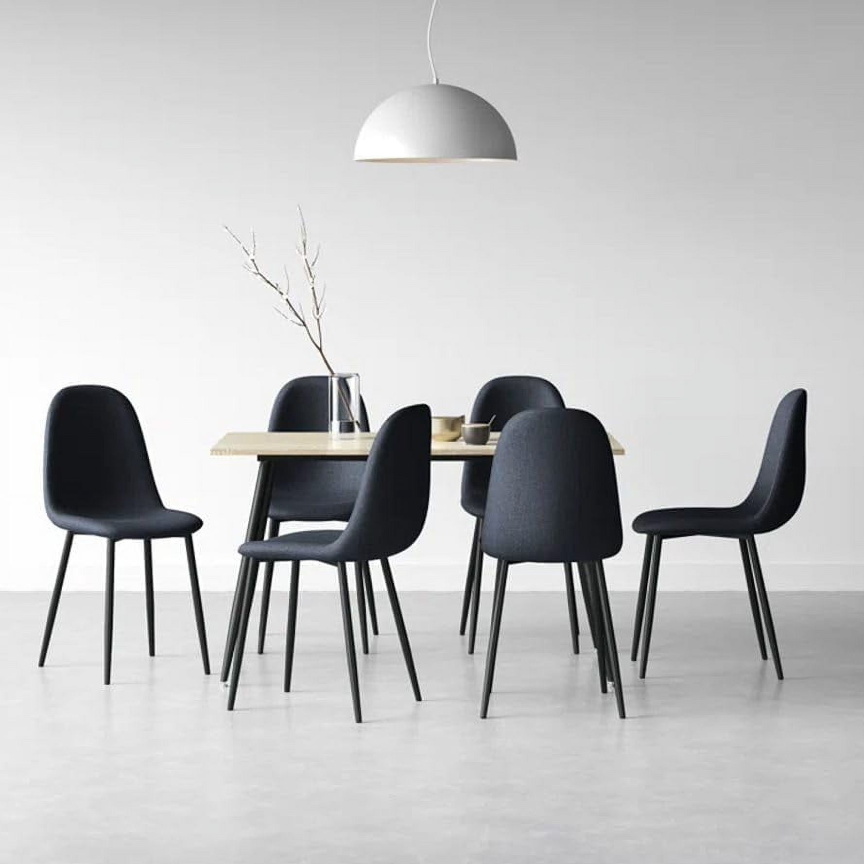 INO Design 7 Piece Modern Kitchen Dining Room Table Set for 6, Classic ...