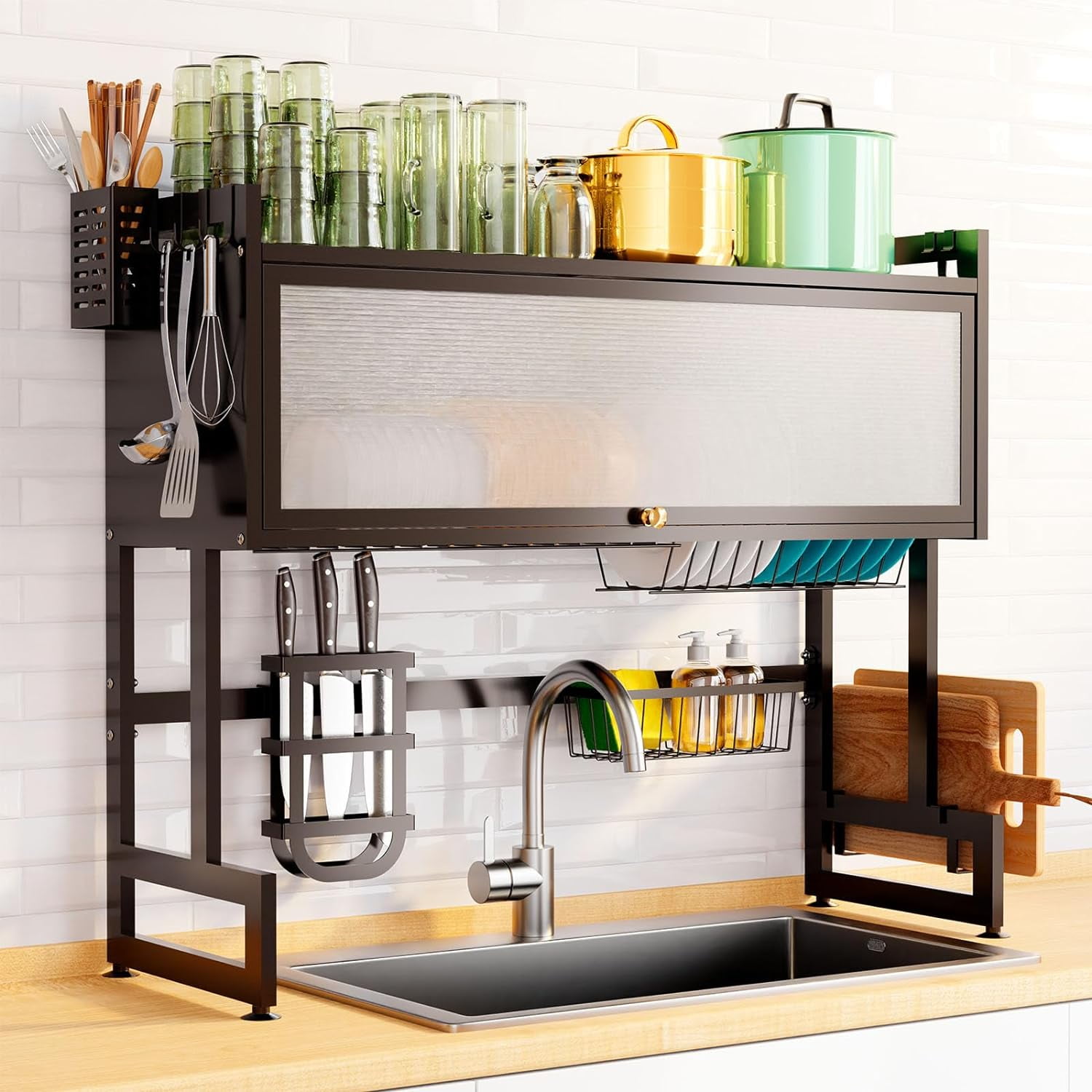 INO Design Dish Drying Rack Large Dish Rack Kitchen Organizers and ...