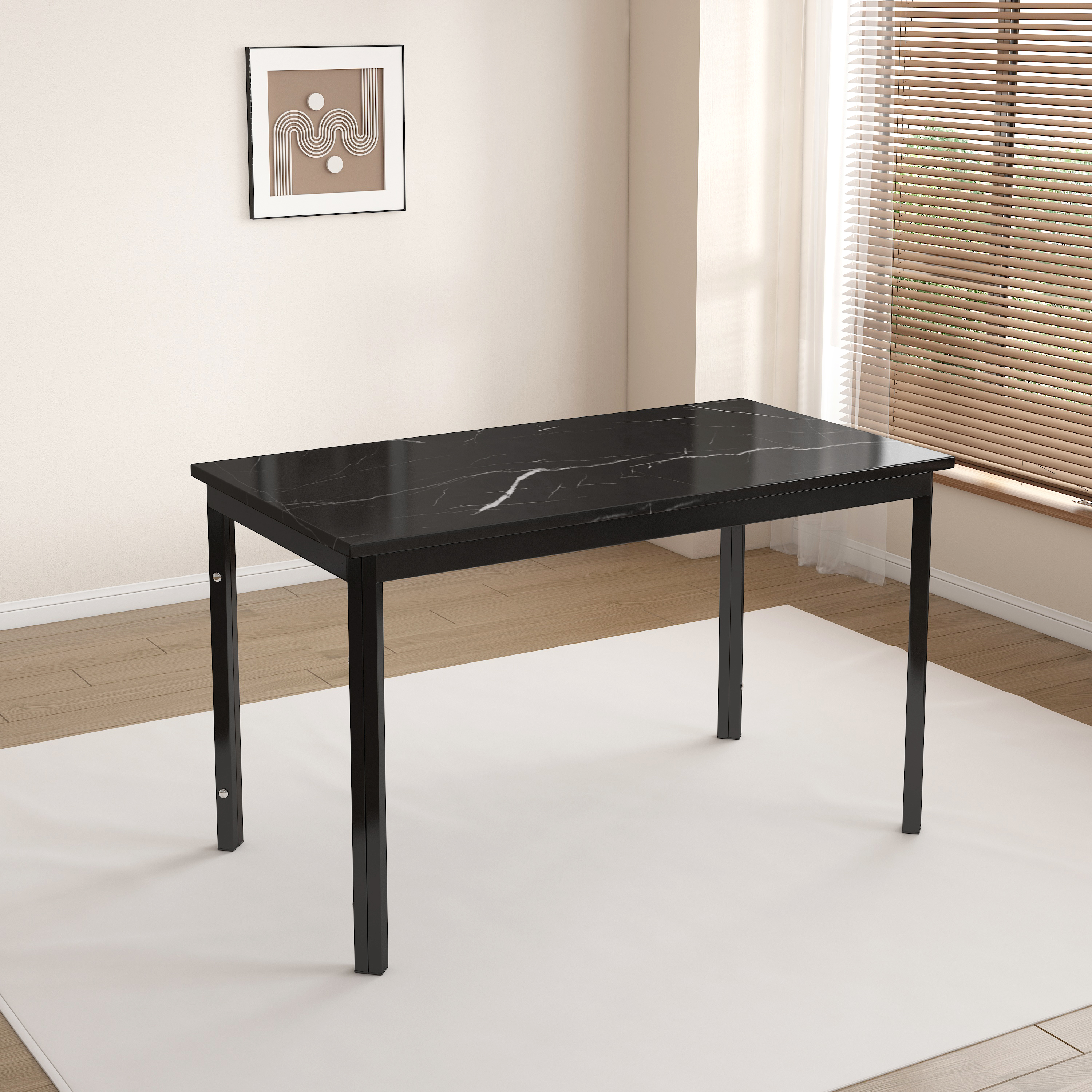 INO Design Marble Dining Table Set for Kitchen, Bar, Living Room ...