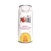 INOTEA/POBBLE, Popping Bubble Tea Mango + Red Dragon Fruit Juice, 16.6 oz Bottle (12 Pack)