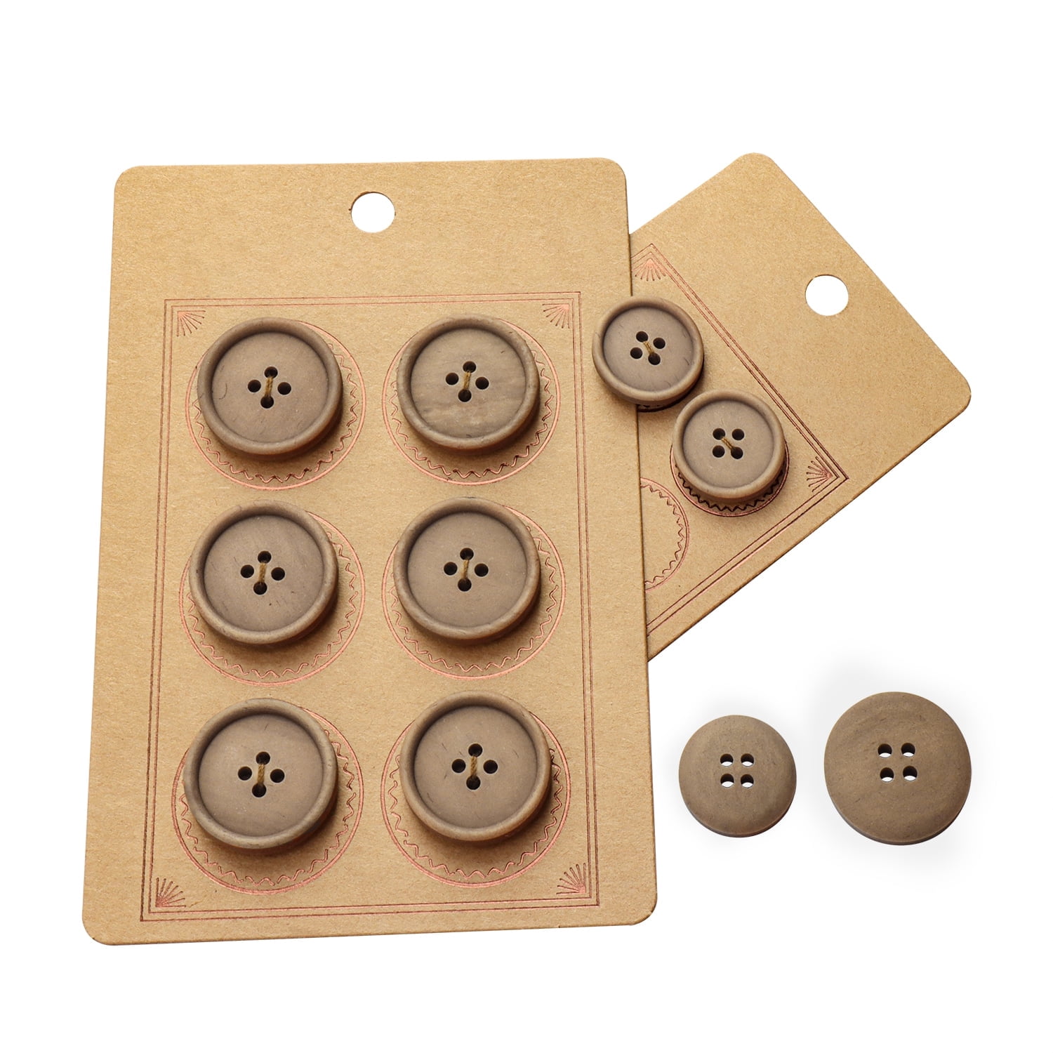INOTIONSTYLE Recycled Buttons Set Eco-Friendly 20/25mm 4-Hole Buttons ...