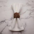 thumbnail image 1 of INOX ARTISANS Elegant Napkin Rings | Handmade, Durable, and Stylish Rings | Set of 4 Pc. |Brown, 1 of 3