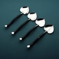 thumbnail image 1 of INOX ARTISANS Twig Design Burnt Black Heart Spoon 4 Pcs. Set, 1 of 5