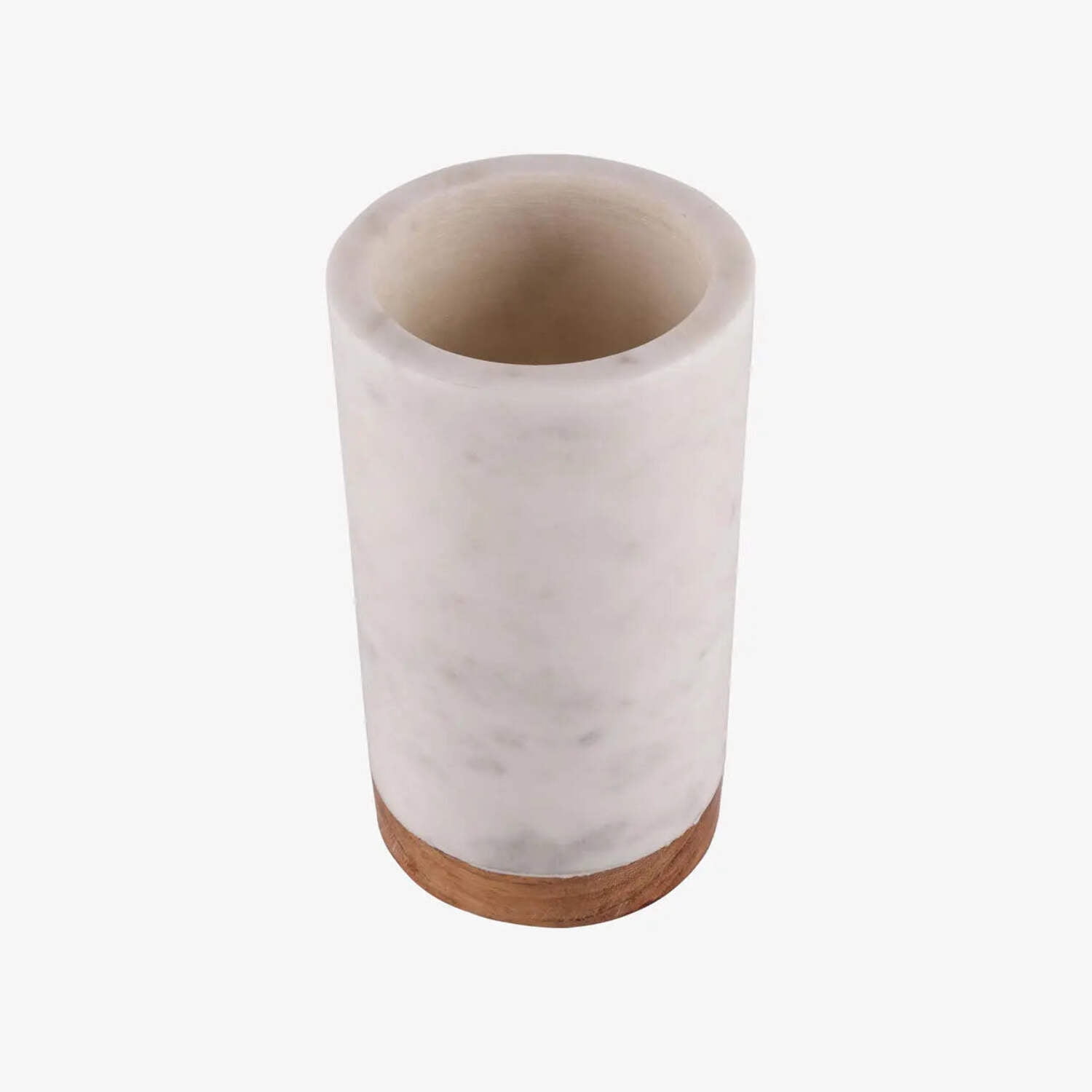 INOX ARTISANS White Marble Stone Wine Bottle Chiller.