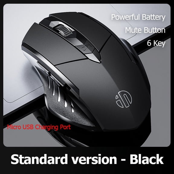 INPHIC F1 2.4G Wireless Mouse Rechargeable 500mAh Ergonomic Silent Mouse DPI Optical Mice USB Nano Receiver