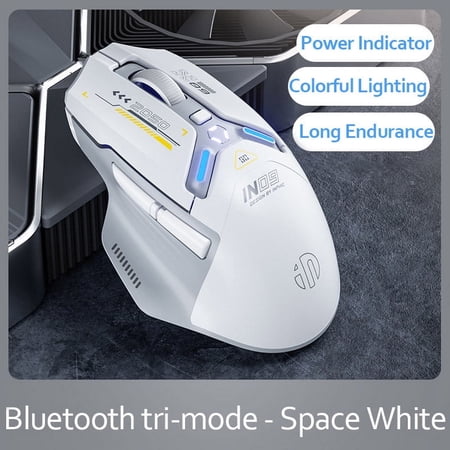 INPHIC IN9 Rechargeable RGB lighting wireless gaming mouse 10000DPI 6-button programmable three-mode Bluetooth optical mouse