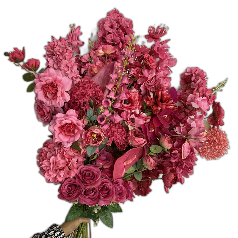 INS Fengmei Red Wedding Hall layout simulation flowers wedding