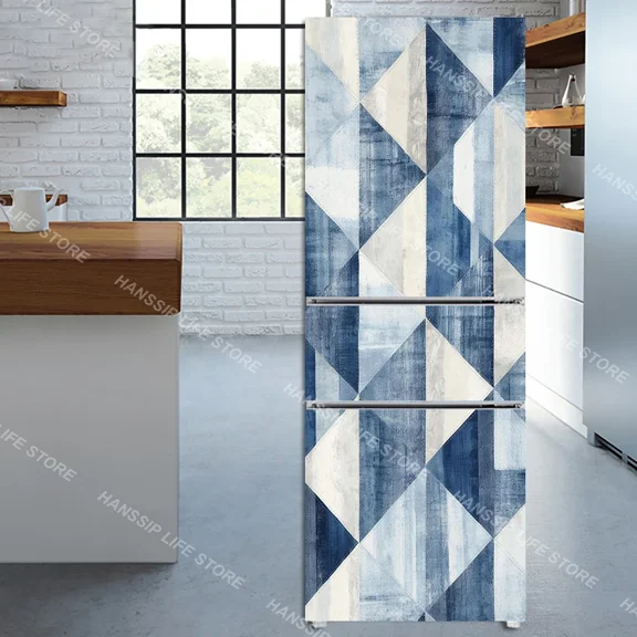 INS Floral Still Life Art Mural Refrigerator Door Sticker Removable Rose Flower Kitchen Waterproof Freezer Cabinet Wallpaper