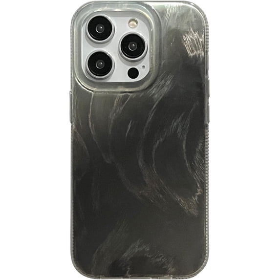 INS Gradient Feather Veil Phone case, Multi-Color Available, Ladies' Favorite, Small Fresh Design, Drop-Proof, for iPhone 15 14 13 12 11 Pro Max Phone case (A10,iPhone 14 Pro)