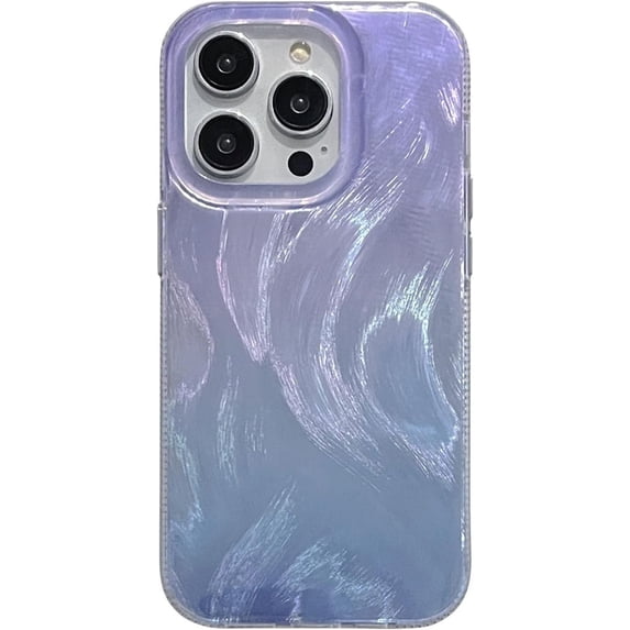 INS Gradient Feather Veil Phone case, Multi-Color Available, Ladies' Favorite, Small Fresh Design, Drop-Proof, for iPhone 15 14 13 12 11 Pro Max Phone case (A5,iPhone 13 Pro Max)