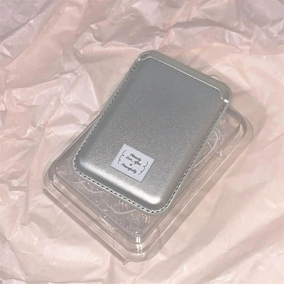 INS Korea letter wallet for MagSafe magnetic wireless charging phone case for iPhone 15 14 Pro Max card holder phone accessories