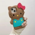thumbnail image 1 of INS Style Bow Hello Kitty Soft Silicone Case For iPhone 17 16 15 14 13 12 11 Pro Max 17 Pro 3D Cartoon Shockproof Phone Cover, 1 of 9