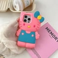 thumbnail image 1 of INS Style Bow Hello Kitty Soft Silicone Case For iPhone 17 16 15 14 13 12 11 Pro Max 17 Pro 3D Cartoon Shockproof Phone Cover, 1 of 9