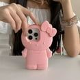 thumbnail image 1 of INS Style Bow Hello Kitty Soft Silicone Case For iPhone 17 16 15 14 13 12 11 Pro Max 17 Pro 3D Cartoon Shockproof Phone Cover, 1 of 10