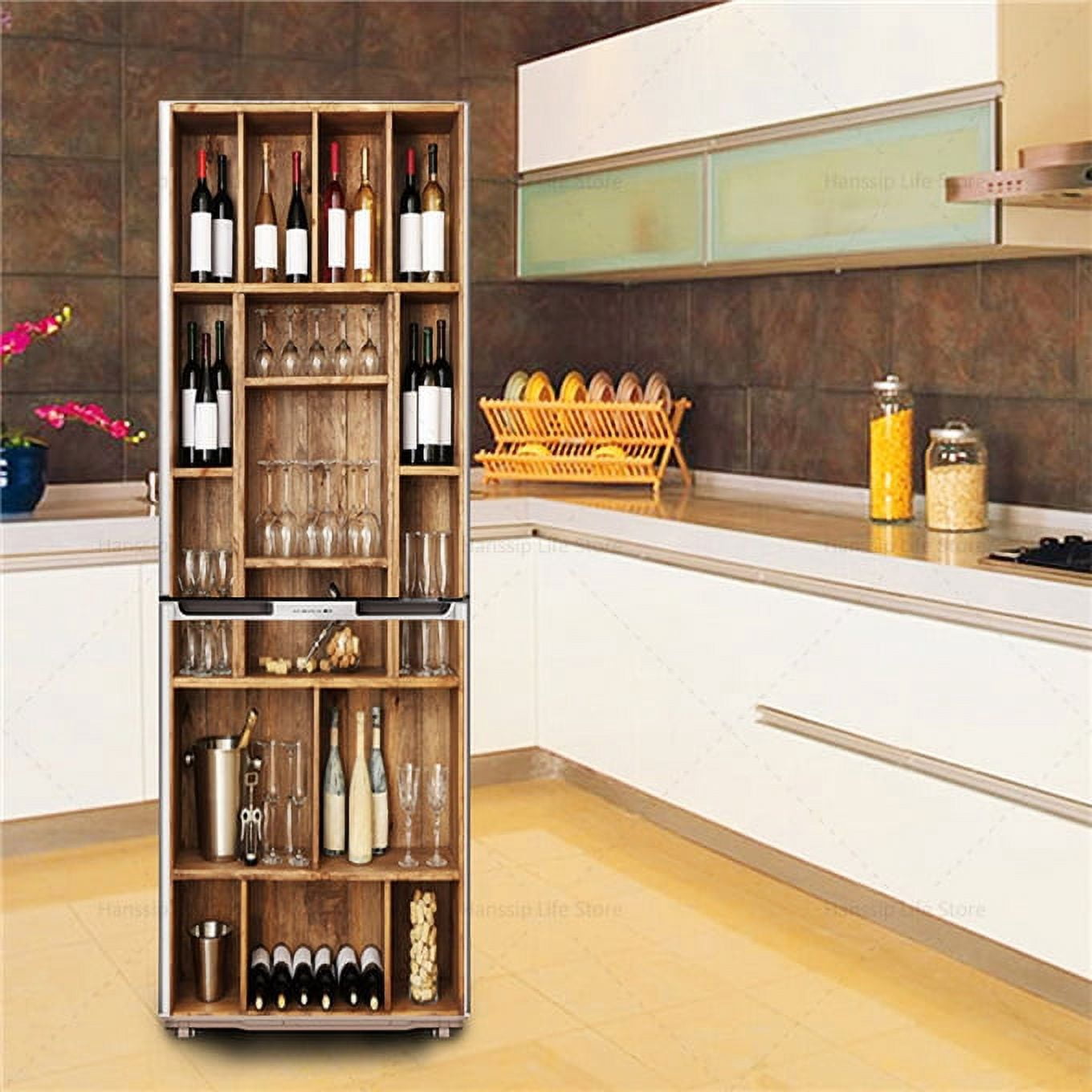 INS Style Plants Fridge Stickers Home Room Decorations Self Adhesive ...