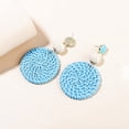thumbnail image 1 of INS holiday net celebrity wind rattan earrings female spring and summer high-grade sense niche laffia woven earrings temperament ear accessories, 1 of 79