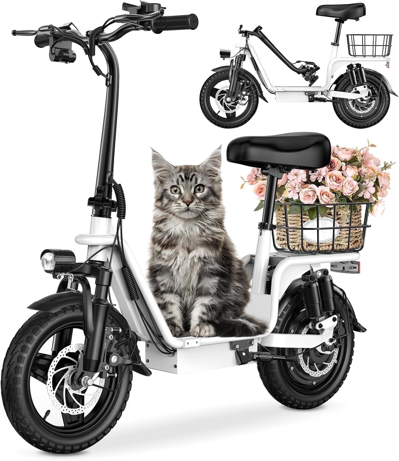 INSDRGN Electric Scooter for Adults with Seat, High Performance ...