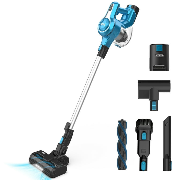 INSE Cordless Vacuum Cleaner,25Kpa Powerful Stick Vacuum,6-in-1  Rechargeable Vacuum with 2500mAh Battery Up to 45mins Runtime,300W  Brushless Motor Cordless Vacu… in 2023