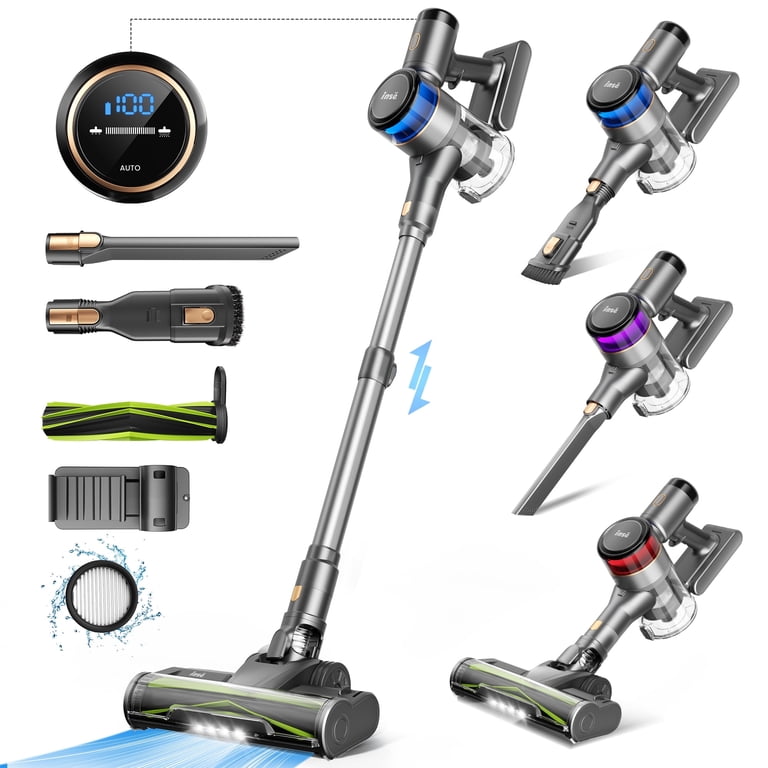 INSE Cordless Vacuum Cleaner, 450W Brushless Motor, 45KPa Suction