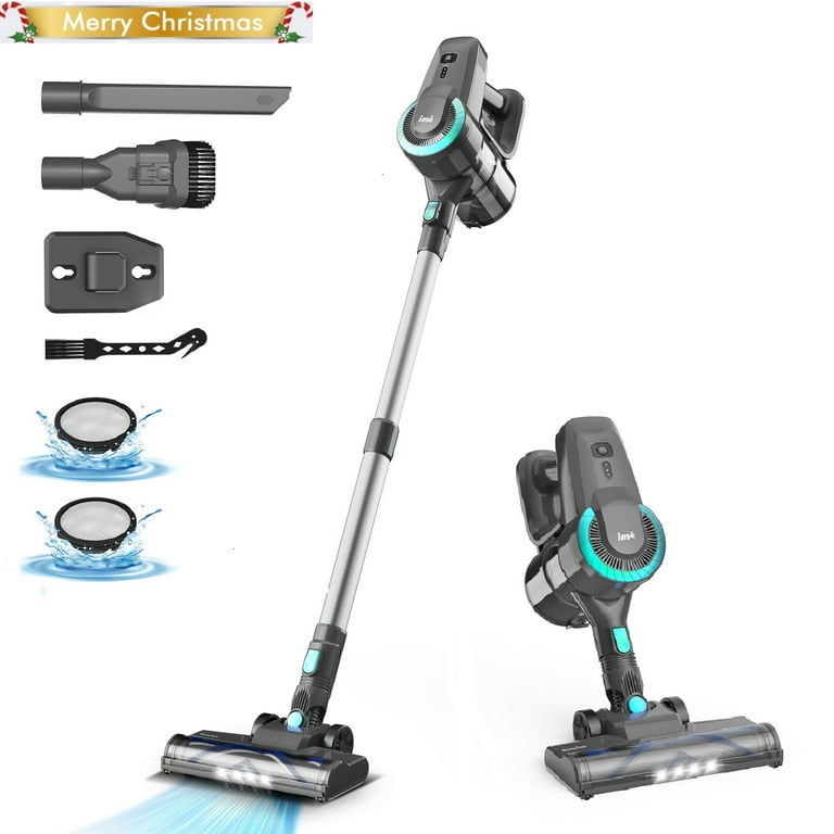 INSE Cordless Vacuum Cleaner,6 in 1 Powerful Stick Handheld Vacuum with  2200mAh Rechargeable Battery,20Kpa Vacuum Cleaner,40min Runtime,Lightweight  Cordless Stick Vacuum for Hard Floor Carpet Pet Hair 
