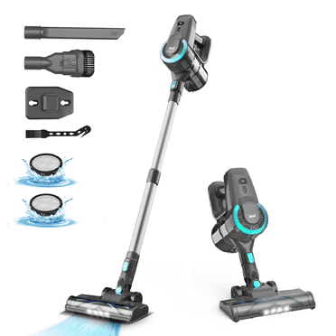 INSE Cordless Vacuum Cleaner, 6 in 1 Stick Vacuum Ultra-Light for Carpet Hard Floor Pet Hair,N370 Green