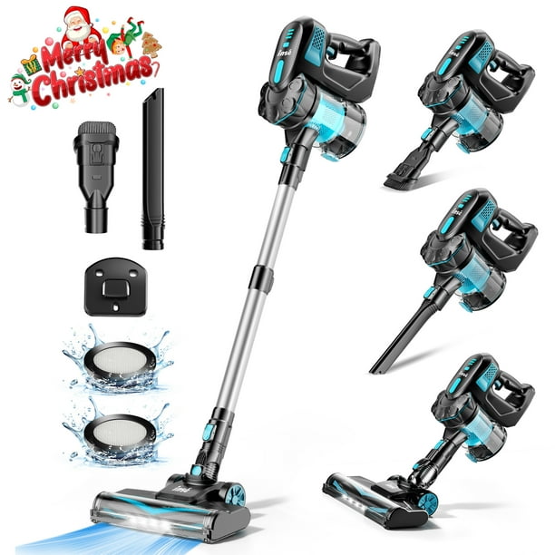 INSE Cordless Vacuum Cleaners, 6-in-1 Lightweight Stick Vacuum for ...