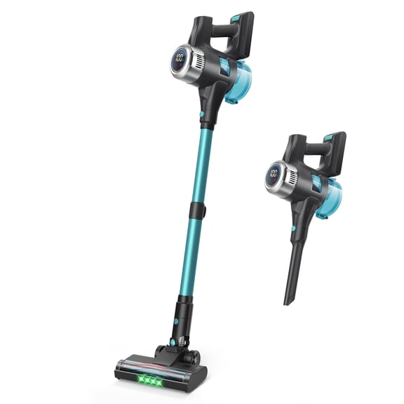 INSE Cordless Stick Vacuum Cleaner with Green Light & Upgraded Floor Brush, 35kPa Suction, Up to 55-Minute Runtime, Upgrade N18 for Pet Hair & Hard Floors