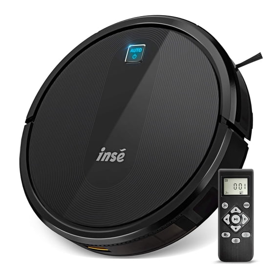 INSE Robot Vacuum Cleaner 2000Pa Powerful Suction, Super Slim Quiet, 120min Runtime, Self Charging, Large Dustbin, Daily Schedule Smart Robotic Vacuum