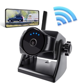INSEETECH 1080P WiFi Magnetic Hitch Wireless Backup Camera,90 Days Standby Rechargeable Battery,Waterproof Rear/Front View Camera for Horse Boat Trailer Pickup Truck RV Camper Car iPhone iPad Android