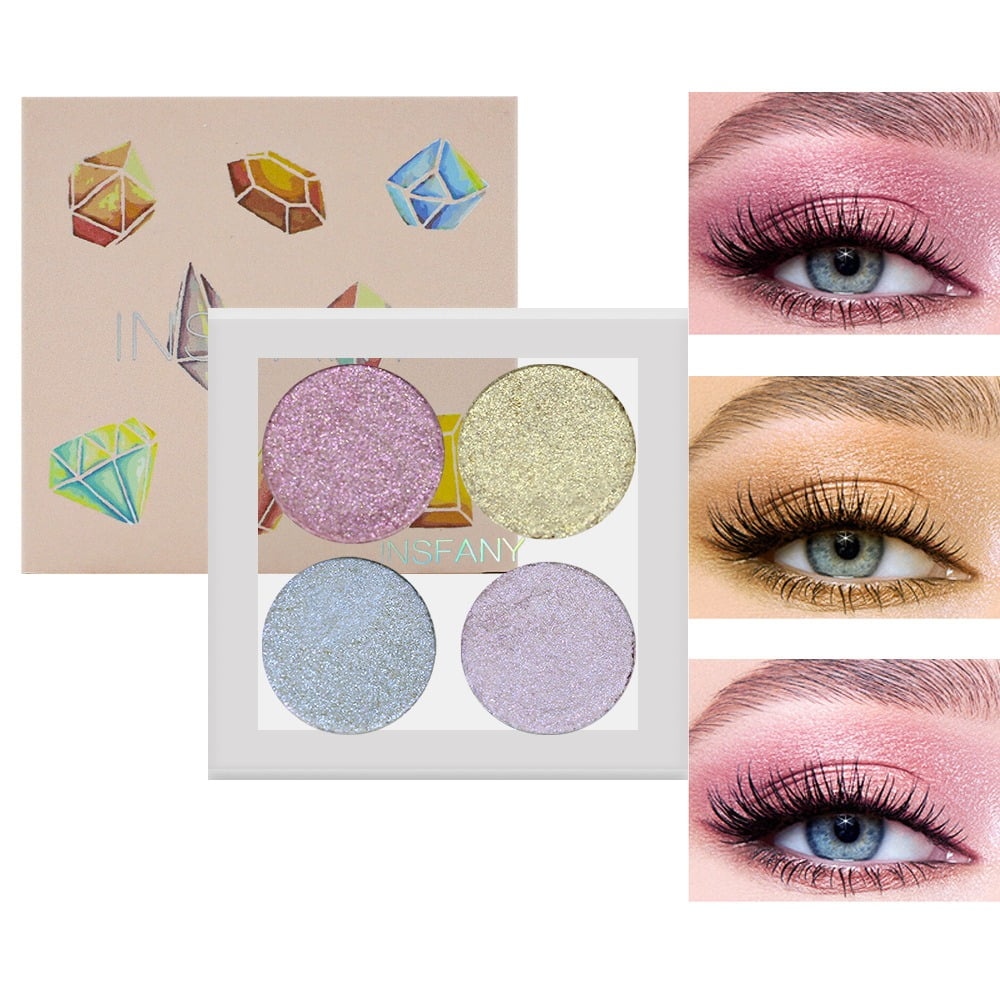 INSFANYs New Fourgrid Mashed Potato Eyeshadow ColorChanging Crystal