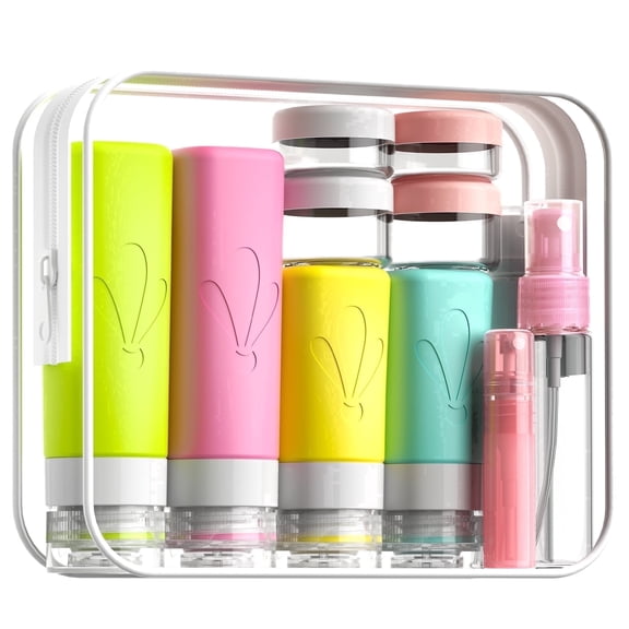 INSFIT 17 Pack Travel Bottles for Toiletries, Tsa Approved 3oz & 2oz Travel Size Containers, Bpa Free Leak Proof Refillable Travel Essentials for Shampoo Conditioner Lotion