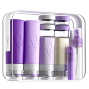 INSFIT 17 Pack Travel Bottles for Toiletries, Tsa Approved 3oz 2oz Travel Size Toiletries, Bpa Free Leak Proof Squeezable Silicone tubes for Shampoo