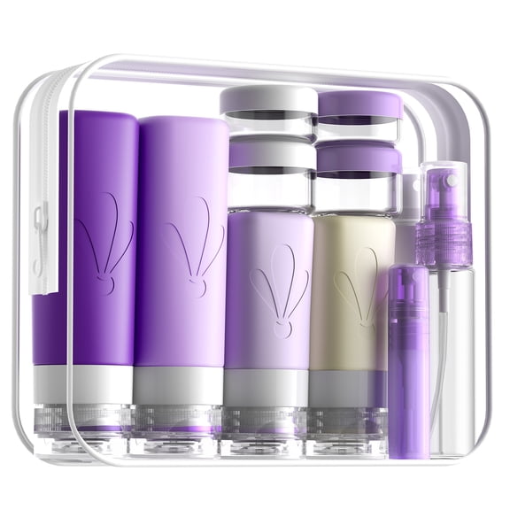 INSFIT 17 Pack Travel Bottles for Toiletries, Tsa Approved 3oz 2oz Travel Size Toiletries, Bpa Free Leak Proof Squeezable Silicone tubes for Shampoo