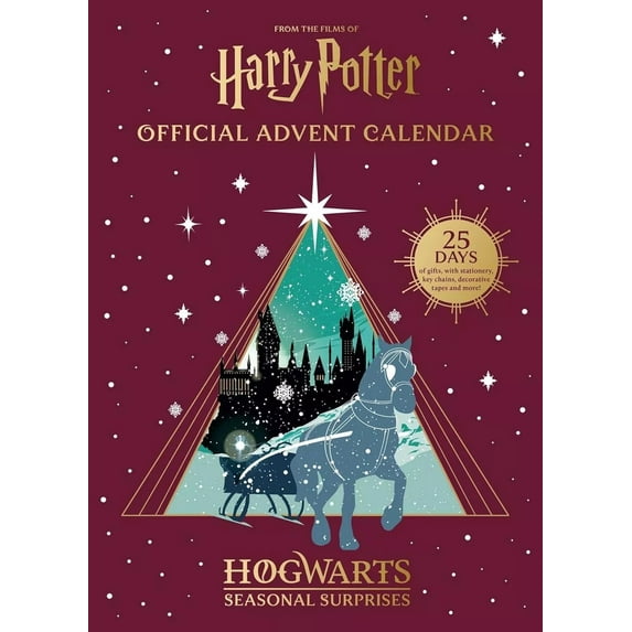 INSIGHT EDITIONS: Harry Potter Official Advent Calendar Hogwarts Seasonal Surprises: 25 Days of Gifts, with Stationery, Key Chains, Washi Tapes and More! (Hardcover)