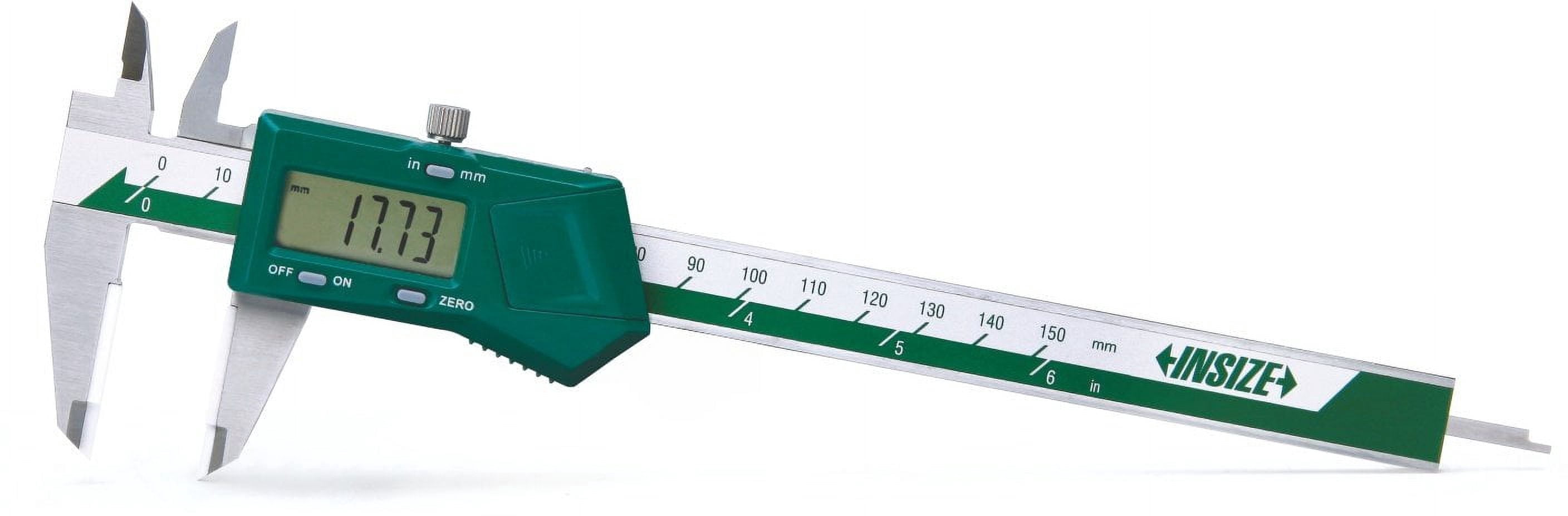 INSIZE 1193-150 Electronic Caliper with Ceramic Tipped Jaws, 0-6"/0-150 mm CA3