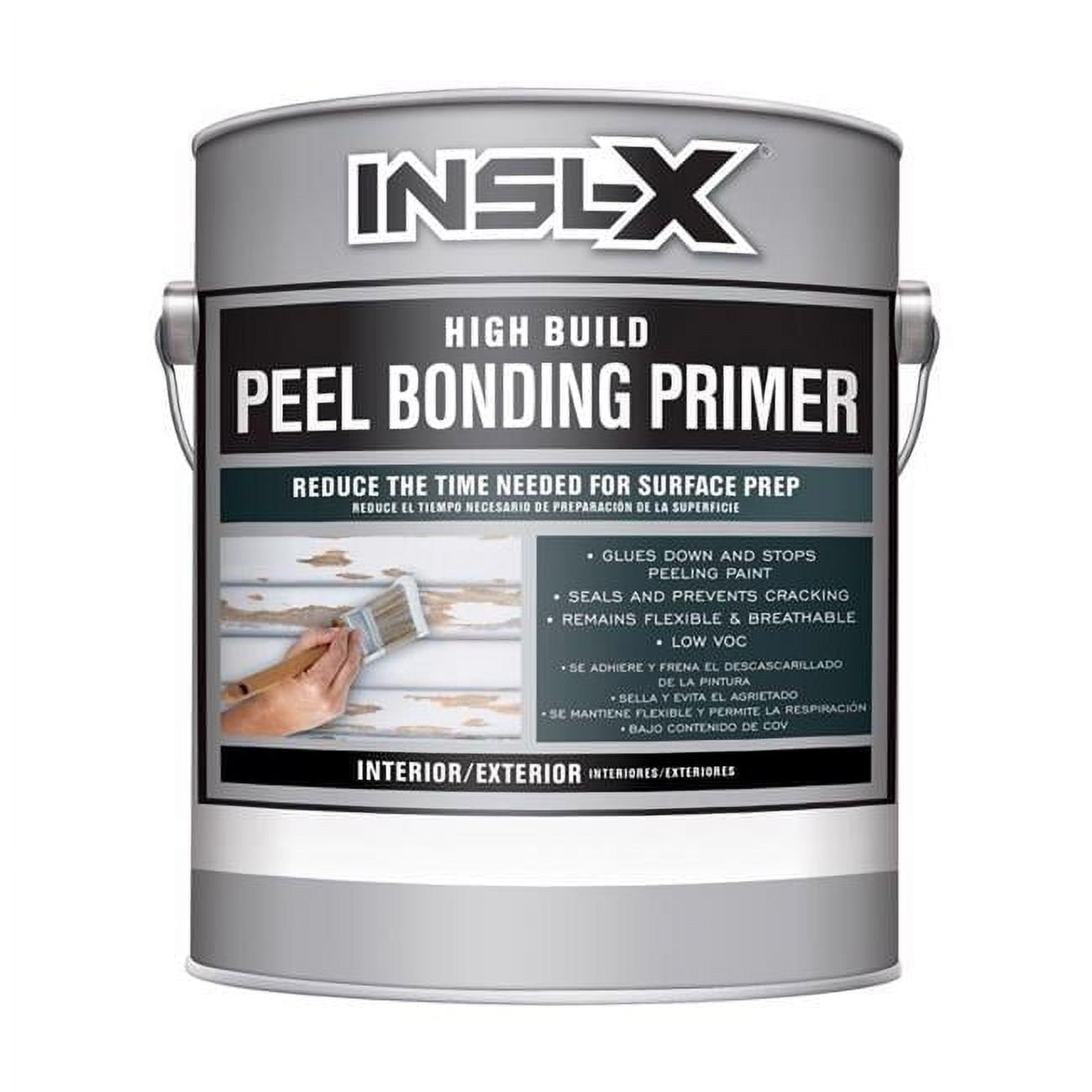 INSL-X 1026042 1 gal Flat Water-Based Acrylic High Build Primer Sealer Bonder, White - Pack of 4
