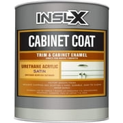 INSL-X Cabinet Coat - Urethane Acrylic Satin Sheen Enamel Cabinet Paint, White, 1 Quart, 32 Fl Oz Pack of 1