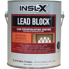 INSL-X Lead Block, Lead Encapsulating Acrylic Paint, Eggshell, White, 1 Gallon