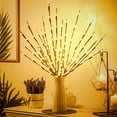 thumbnail image 1 of LED Branch Light Battery Operated Lighted Decorative Willow Twig Lighted Branch Little Twig Power Brown 30 Inch 20 LED for Home Romantic Decoration, Christmas Holiday Party Decor, [1 Pack], 1 of 8