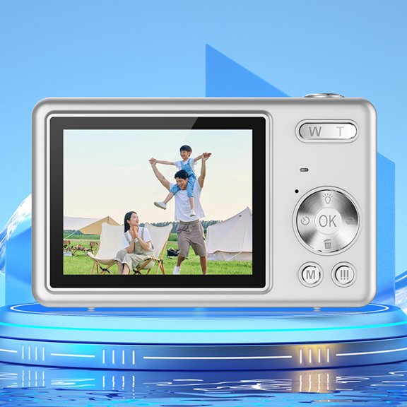 INSMART 4K Digital Camera,96MP Auto Focus 16X Zoom Anti Shake, 2.4in Portable Travel Camera,64GB Card, Compact Vlogging Camera for Teens, Adults