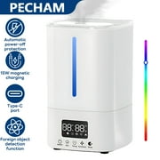 INSMART Cool & Warm Mist Humidifier for Bedroom,Top Fill 5L Smart Supersized Humidifier with Remote,Support App Connectivity,1-12h Timed,3-Speed Adjustment for Home Office Nursery