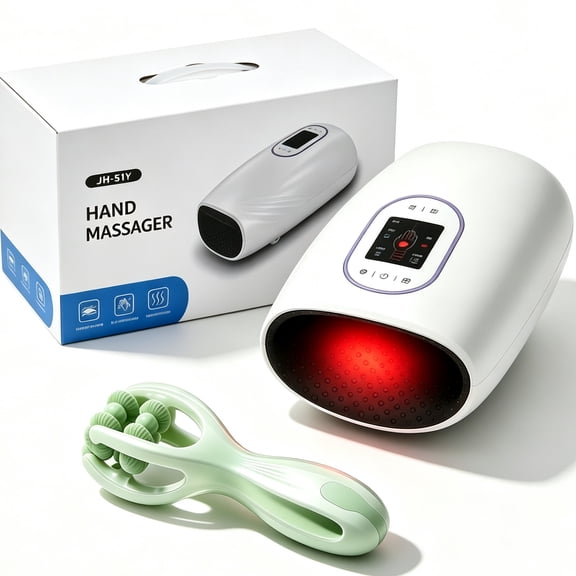 INSMART Cordless Hand Massager with Heat, Full-Hand Air Compression & Multiple Massage Nodes for Daily Relaxation, Deal Gift