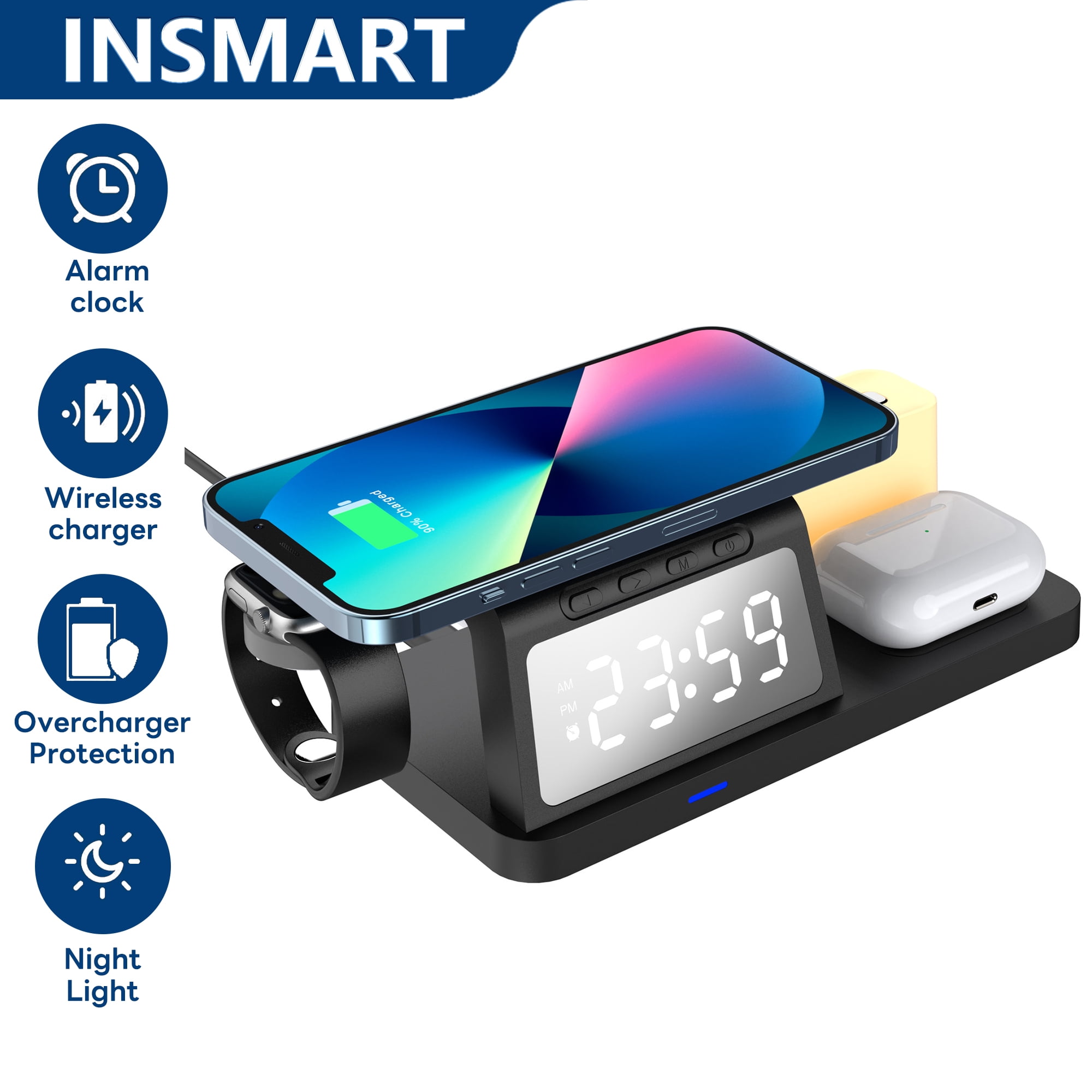 Alarm Clocks with Docking Stations for Convenient Wake Up Solutions, image size:2000x2000