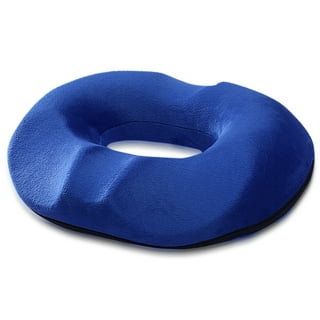 NKTIER Donut Ring Cushion Rebound Memory Foam with Luxury Cover for Relief  of Hemorrhoids, Orthopedic Fixed Seat Cushion, Coccyx or Postpartum Pain  Car, Wheelchair, Office, Black 