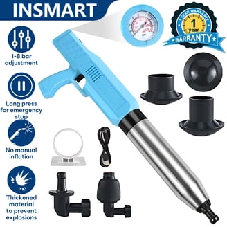 High-Pressure Drain Plunger Set – Air Pump Auger With Claw Grabber, Gloves, And 100% Clog-Busting Power
