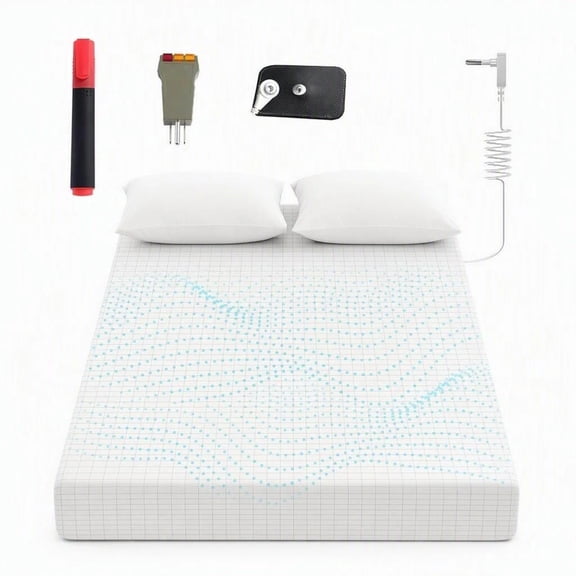 INSMART Grounding Sheets for Queen Size Bed, Grounding Mat with Silver Fiber and Cotton for Better Sleep