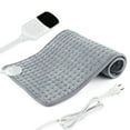 thumbnail image 1 of INSMART Heating Pad - Electric Heating Pads - Hot Heated Pad for Back Pain Muscle Pain Relieve - Dry & Moist Heat Option - Auto Shut Off Function(Gray "12x24"), 1 of 7