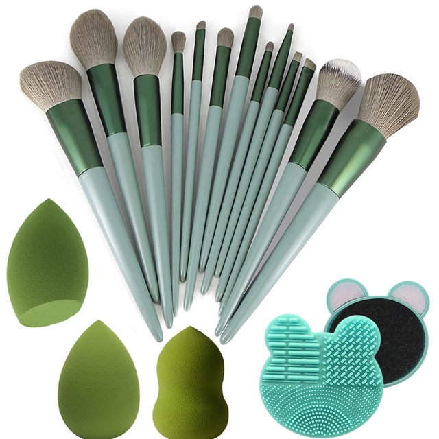 INSMART 17 Pcs Makeup Brush Set Synthetic for Foundation, Powder