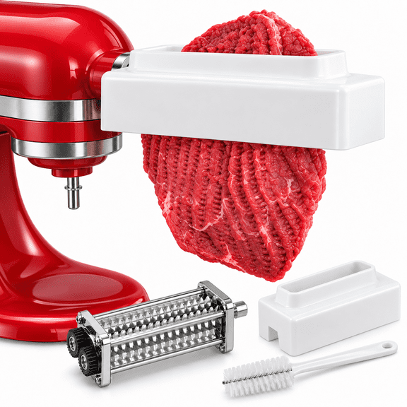 INSMART Meat Tenderizer for KitchenAid Stand Mixers, 1-Inch Steak Cuber, 304 Stainless Steel Rollers