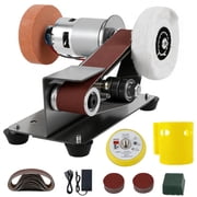 INSMART Mini Bench Sander, 7-Speed Electric Grinding Machine, 110V Pure Copper Motor, with 70pcs Sanding Discs for Wood Metal Polishing DIY Crafts